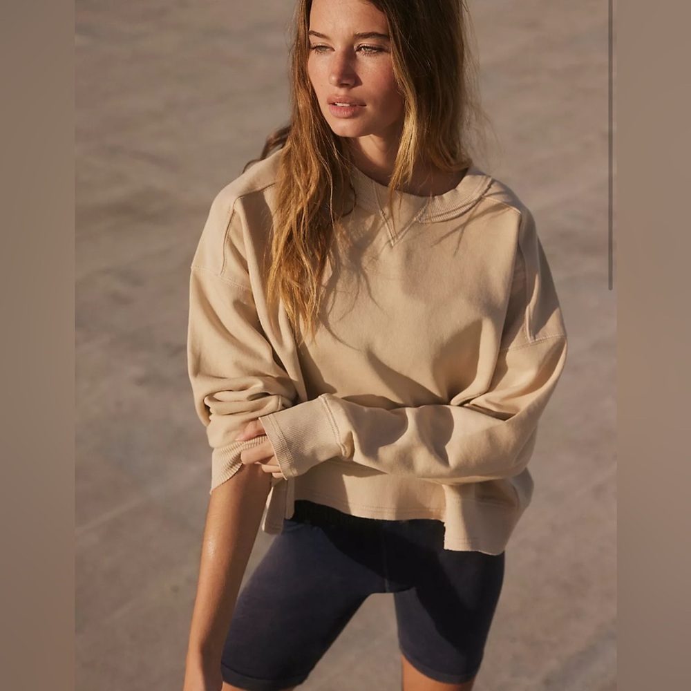 Free People Tan Pullover